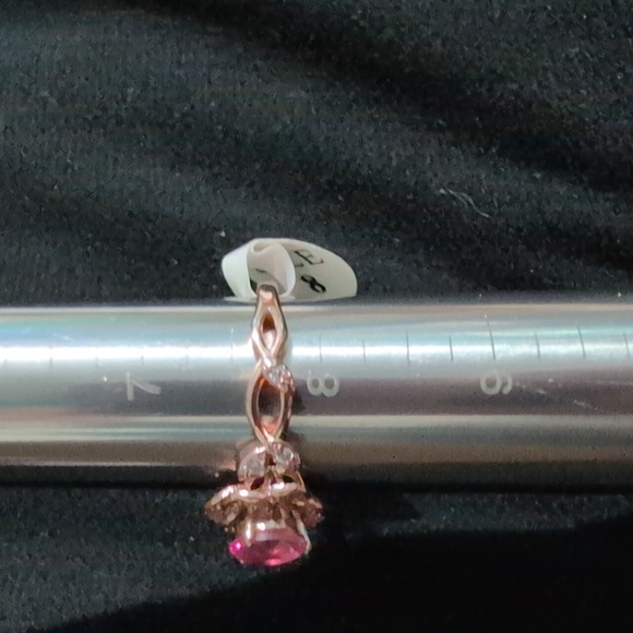 R875 Pink Flower Ring Plated - Fragrant Jewels - Picture 7 of 7